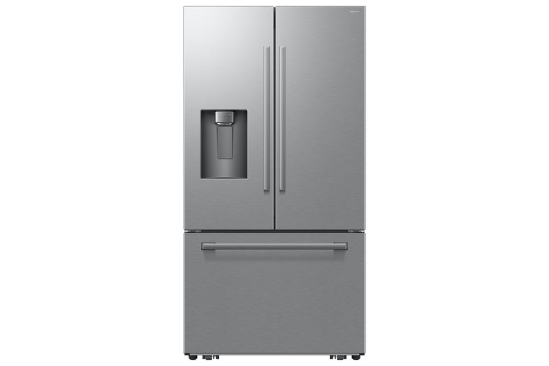 Réfrigérateur à 3 portes Samsung de 24 pi3 et de 35,8 po à portes françaises - argenté - RF70H25GERAA 