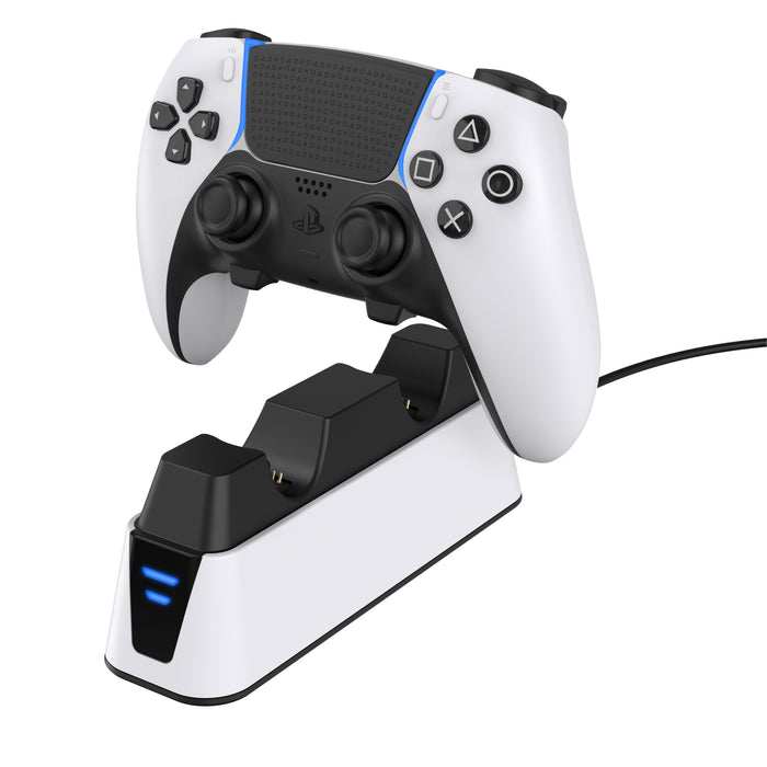 Station de recharge pour deux manettes PS5 de Surge - blanc