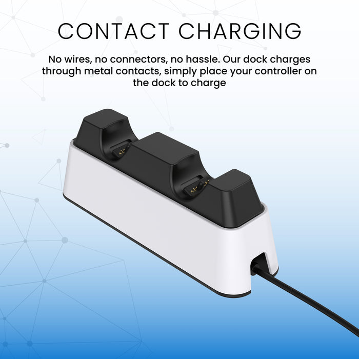 Station de recharge pour deux manettes PS5 de Surge - blanc