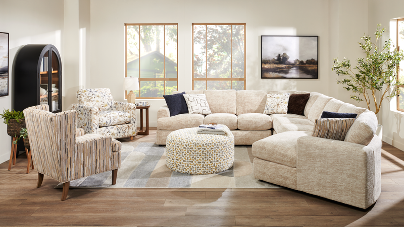 Fauteuil d’appoint personnalisable Club de Sofa Lab de 36 po fabriqué au Canada en tissu avec pattes en bois - tissu décoratif Dust