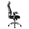 Tygerclaw Ergonomic High Back Mesh Office Chair with Headrest - Black|Fauteuil de bureau ergonomique en mailles TygerClaw à dossier haut avec appuie-tête - noir