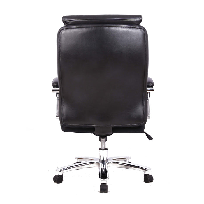 Fauteuil président large et haut TygerClaw à dossier haut - noir