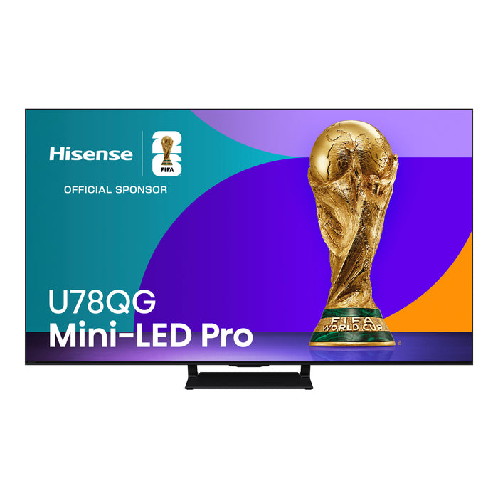 Téléviseur intelligent QLED à Mini DEL HISENSE U78QG UHD 4K de 55 po avec IA et Google TVMC (55U78QG) - modèle 2025