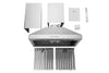 Hauslane Pro 30" Convertible Matte White Wall-Mount Range Hood - WM-530WHT-30P|Hotte de cuisinière murale convertible Hauslane Pro de 30 po blanc mat - WM-530WHT-30P