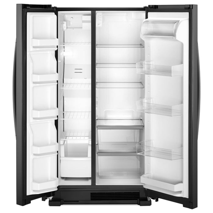 Réfrigérateur Whirlpool de 22 pi³ et de 33 po à compartiments juxtaposés - noir - WRS312SNHB