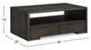 Zelda 48" Coffee Table with Storage and Shelf – Warm Mocha | Table à café Zelda de 48 po avec rangement et tablette - moka chaud | ZELBRCTB