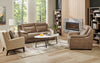 Adel 28.5" Linen-Look Fabric Accent Chair with Wood Base - Beige | Fauteuil d’appoint Adel de 28,5 po en tissu d’apparence lin avec base en bois - beige