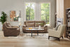 Adel 28.5" Linen-Look Fabric Accent Chair with Wood Base - Beige | Fauteuil d’appoint Adel de 28,5 po en tissu d’apparence lin avec base en bois - beige