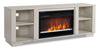 Antoni 62" Modern Electric Fireplace TV Stand with Storage and Cable Management for TVs up to 70"- |Meuble pour téléviseur moderne Antoni de 62 po avec foyer électrique, rangement et système de gestio