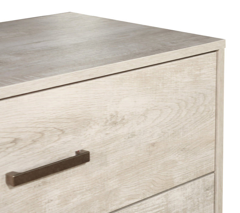 Commode verticale de chambre à coucher Arbor de 31,5 po (L) x 48,4 po (H) à 5 tiroirs - bois de grève blanc