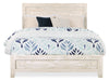 Arbor 5pc Bedroom Set with Panel Bed, Dresser & Mirror, Driftwood White  - Queen Size | Ensemble de chambre à coucher Arbor 5 pièces bois de grève blanc avec lit à panneaux, commode et miroir - format grand lit