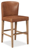 Arlo Counter-Height Stool with Vegan Leather Fabric, 26"H - Copper | Tabouret 26 po Arlo de hauteur comptoir en tissu de cuir végétalien - cuivre