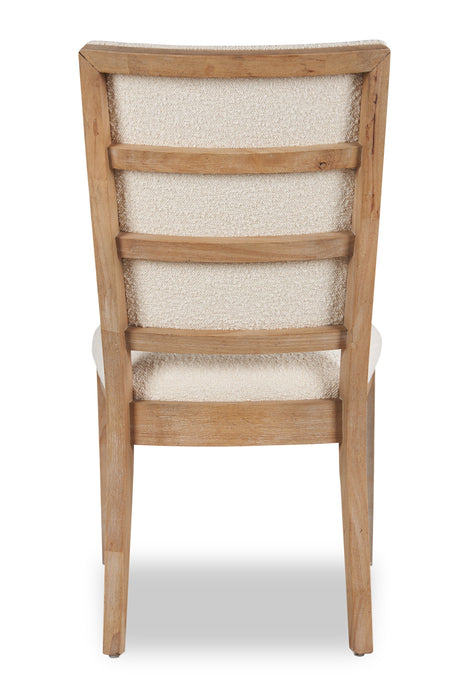 Chaise de salle à manger Aspen avec siège et dossier en tissu - naturelle