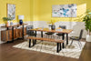 Bowery Dining Server with Storage & Shelf, Sheesham Wood, Metal, 69"W - Brown | Desserte de salle à manger Bowery de 69 po (L) en sheesham et en métal avec rangement et tablette - brune