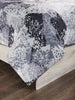 Axel 4-Piece Full/Queen Comforter Set - Grey | Ensemble d'édredon Axel 4 pièces pour lit double ou grand lit - gris