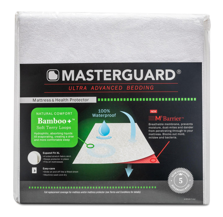 Protège-matelas BambooMC de MasterguardMD pour lit simple