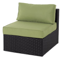Fauteuil sans accoudoirs Barbados pour la terrasse - vert