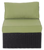 Barbados Armless Patio Chair – Green | Fauteuil sans accoudoirs Barbados pour la terrasse - vert