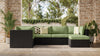 Barbados 6-Piece Patio Set with Ottoman – Green  | Ensemble Barbados 6 pièces pour la terrasse avec pouf - vert