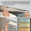 Bestar Florence 35" Modular Double Hanging Closet System with LED Light - White|Système de garde-robe modulaire  à 2 espaces pour suspendre Florence de Bestar de 35 po avec éclairage à DEL - blanc