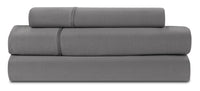Ensemble de draps Dri-TecMD BEDGEARMD 3 pièces pour lit simple - gris