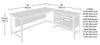 Briarbrook 65.98" Commercial Grade L-Shaped Computer Office Desk with 3-Drawers - Brown|Bureau d’ordinateur en forme de L Briarbrook de 65,98 po de qualité commerciale à 3 tiroirs - brun
