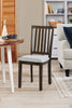 Bryn 3pc Dining Package with 42" Round Drop-Leaf Table & 2 Chairs, Fabric - Dark Grey | Ensemble de salle à manger Bryn 3 pièces avec table ronde de 42 po à abattant et 2 chaises en tissu  - gris foncé