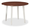 Bryn 3pc Dining Package with 42" Drop-Leaf Table & 2 Chairs, Fabric -Two-Tone White & Brown | Ensemble de salle à manger Bryn 3 pièces avec table de 42 po à abattant et 2 chaises - deux teintes, blanc et brun