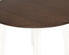 Bryn Drop-Leaf Dining Table, 42" Round - Two-Tone White & Brown | Table de salle à manger ronde Bryn de 42 po avec abattant - deux teintes, blanc et brun