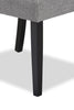 Burk Dining Chair with Polyester Fabric - Grey | Chaise de salle à manger Burk en tissu de polyester - grise