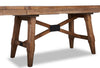 Cedar Extension Dining Table, Pine Wood, Trestle-Base, 72-96"W - Brown | Table de salle à manger extensible en cèdre, bois de pin, piètement à tréteaux, largeur 183-244 cm - Brun
