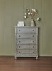 Chelsea Bedroom Chest of Drawers, 5-Drawer, 38"W x 52"H - Grey | Commode verticale de chambre à coucher Chelsea de 38 po (L) x 52 po (H) à 5 tiroirs - grise