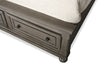 Chelsea Platform Storage Bed with Headboard & Frame, Grey - Queen Size | Lit plateforme de rangement Chelsea gris avec tête de lit et cadre de lit - format grand lit