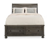 Chelsea Platform Storage Bed with Headboard & Frame, Grey - Queen Size | Lit plateforme de rangement Chelsea gris avec tête de lit et cadre de lit - format grand lit
