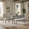 Cove Dining Table with Storage Drawers, Melamine, 66"W - Grey | Table salle à manger Cove de 66 po (L) en mélamine avec tiroirs de rangement - grise
