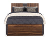 Scott Living Dante Panel Bed with Headboard & Frame, Brown - Queen Size | Lit à panneaux Dante de Scott Living avec tête de lit et cadre de lit, brun - format grand lit