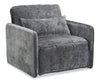 Dawn 42" Chenille Fabric Sleeper Chair - Grey | Fauteuil-lit Dawn de 42 po en tissu de chenille - gris