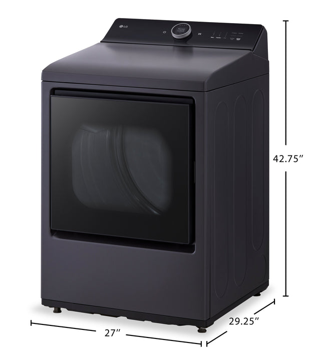 Sécheuse électrique LG de 7,3 pi³ avec vapeur - noir mat - DLEX8600BE