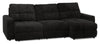 Scott Living Elevate Modular 3-Piece Right-Facing Chenille Fabric Power Reclining and Sliding Sectional - Ebony | Sofa sectionnel modulaire à coulissement et inclinaison électriques de droite Elevate de Scott Living 3 pièces en tissu de chenille - Ebony