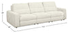 Scott Living Elevate Modular 115" Chenille Fabric Power Reclining Sofa - Beige | Sofa modulaire à inclinaison électrique Elevate de Scott Living de 115 po en tissu de chenille - beige