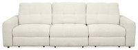  Sofa modulaire à inclinaison électrique Elevate de Scott Living de 115 po en tissu de chenille - beige