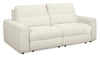 Scott Living Elevate Modular 82" Chenille Fabric Loveseat with Power Sliding - Beige | Causeuse modulaire Elevate de Scott Living de 82 po en tissu en chenille avec coulissement électrique - beige