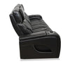 Elite 86" Genuine Leather Massage Power Reclining Sofa with Immersive Audio and Power Headrests - Black | Sofa de massage à inclinaison électrique Elite de 86 po en cuir véritable avec son immersif et appuie-têtes électriques - noir