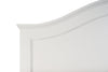Ella Panel Bed with Headboard & Frame, Chevron Pattern, White - Queen Size | Lit à panneaux Ella blanc avec tête de lit, cadre et motif de chevrons - format grand lit