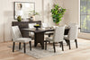 Emery Dining Chair with Polyester Fabric - Grey | Chaise de salle à manger Emery en tissu de polyester - grise