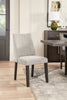 Emery Dining Chair with Polyester Fabric - Grey | Chaise de salle à manger Emery en tissu de polyester - grise