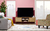 Emme 72" Modern TV Stand with Storage and Cable Management for TVs up to 80"- Light Brown|Meuble pour téléviseur moderne Emme de 72 po avec rangement et système de gestion des câbles pour téléviseurs jusqu’à 80 po - brun clair