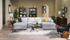 Envy 3-Piece Chenille Fabric Sleeper Sectional with Two Storage Chaises - Fog Grey | Sofa-lit sectionnel Envy 3 pièces en tissu de chenille avec 2 fauteuils longs de rangement - gris brouillard