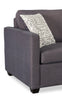 Made in Canada Everlee 76.5" Microsuede Queen-Size Sofa Bed with Memory Foam and Two Accent Pillows - Grey | Grand sofa-lit Everlee de 76,5 po fabriqué au Canada en microsuède avec mousse à mémoire de forme et deux coussins décoratifs - gris