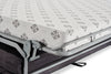 Made in Canada Everlee 76.5" Microsuede Queen-Size Sofa Bed with Memory Foam and Two Accent Pillows - Grey | Grand sofa-lit Everlee de 76,5 po fabriqué au Canada en microsuède avec mousse à mémoire de forme et deux coussins décoratifs - gris